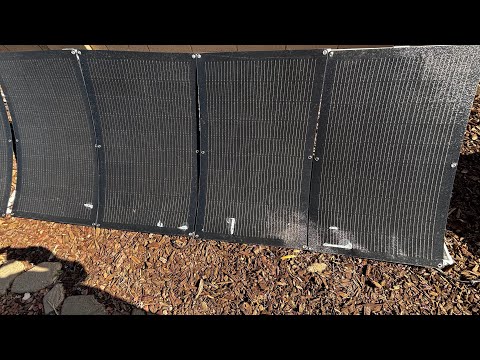 EG4 direct solar input mini split testing flexible solar panels, solar panels are a complete fail!