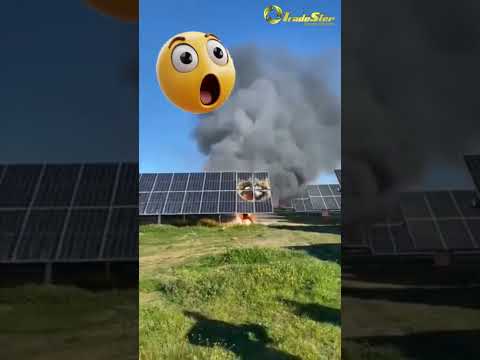 Solar Panels on Fire – DC Arc Flash #fire #solarpanel #solar