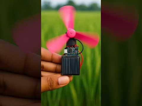 Diy amazing new DC fan making at home with solar panel #shorts