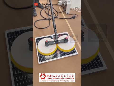 SOLAR PANEL CLEANER – MOTORIZED #solarpanelcleaning