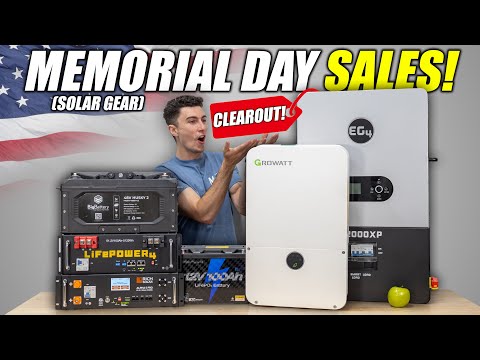 Memorial Day Solar Deals You Can’t Miss – Batteries, Inverters, Solar Panels & More!