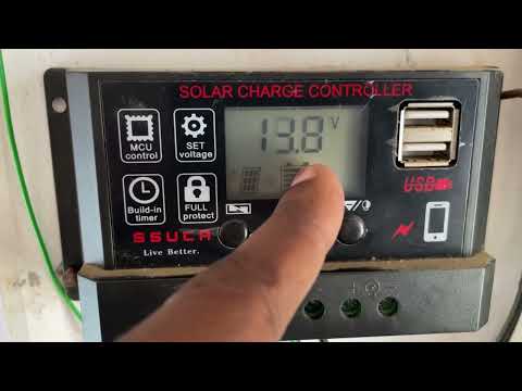 Solar Charge Controller Battery highest Voltage & Solar panel Settings & Set Up