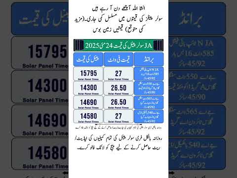 Solar Panel Price in Pakistan