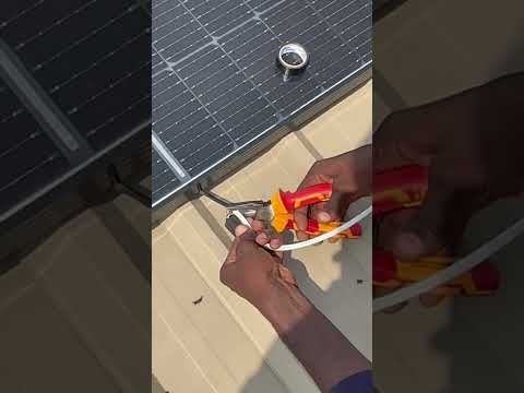 If You Don’t Have MC4 Connector, Do This! #solar #solarpanels #mc4 #renewableenergy #electrician