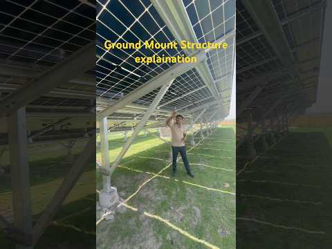 Ground Mount Solar structure I Solar Cell Explained by khan sir #groundmountsolar #shortsfeed #solar