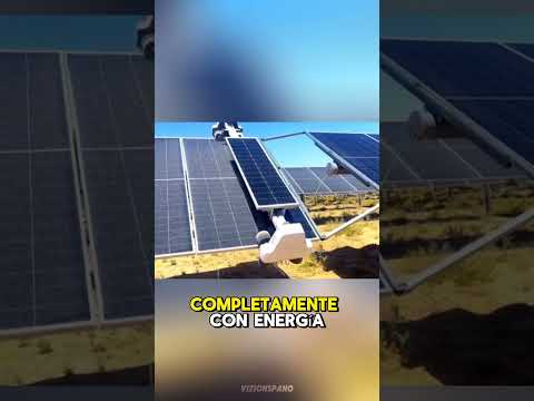 ¿Cómo limpia China millones de paneles solares en el desierto? #vizionspano #shorts #trending