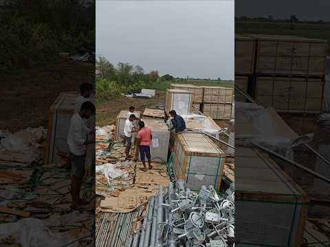 solar panel gadi loading Nashik Maharashtra ⚡ Ultech solar company material ⚡#shorts #youtubeshorts