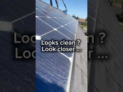 Solar panels look clean ? Look closer …