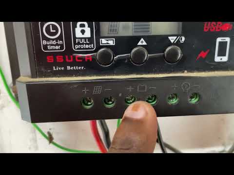 How to connect solar panel to battery and inverter with 30A Solar Charge Controller Step By Step