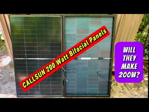 The BEST 200W Solar Panel? CALLSUN 200W Bifacial Solar Panels Review & Test