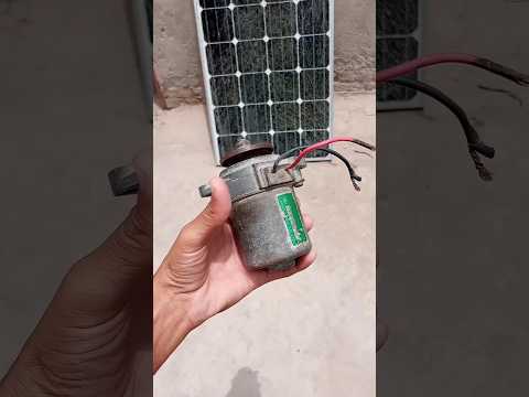 How to Check Broken Solar Panels #test #broken #solar #experiment #dcmotor #shorts #video