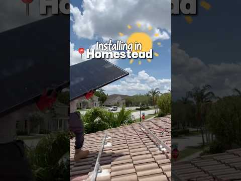 ☀️Installing solar panels in Homestead, Florida📍