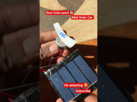 This is Best Solar panel 💥 Diy Mini solar car #automobile #experiment #diy #ytshort #short