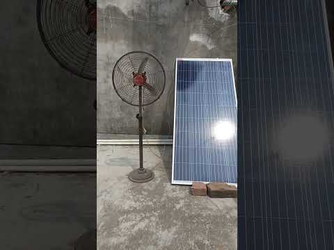solar panel se direct DC fan chalte hue