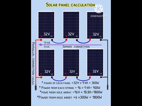 1 kw solar panel calculation #shorts #solarpanel #solarpanels #solarenergy #electrical