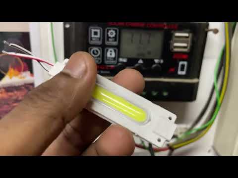 Solar Panel Connection to Solar Charge Controller with Exide battery & 12 Volt Light Connection