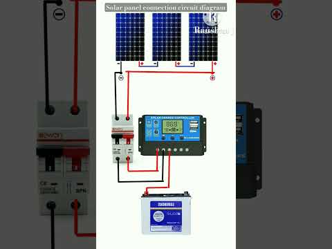 #Solar panel connection#electrical #wiring #shorts #ytshorts #homewrining