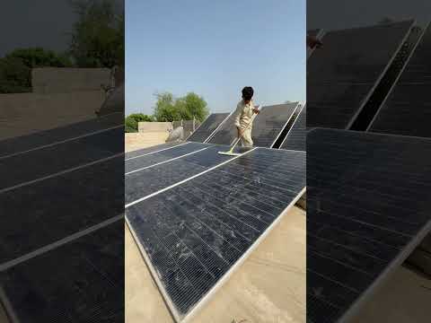 Solar panels ka banaya naya jugard #vlog #viralvlog #trending #minivlog #solarpanels