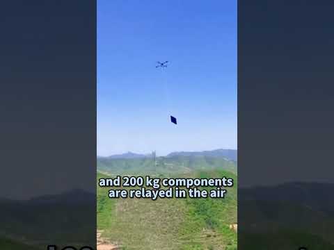 Drones deliver solar panels to mountainous sites with 5x efficiency,