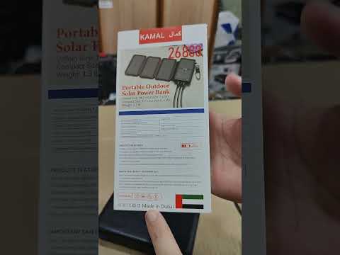 fast 26800 Mah solar power bank #powerbank #smartphone