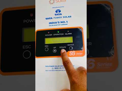 #tata solar inverter #solar #on gird#reels #trending #ytshorts #shortvideo #net meter