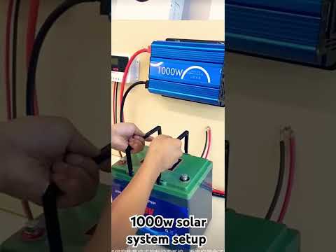 1000# Solar system setup #solarenergy #solarsystem #1000watt #solarprojects #solarpanel