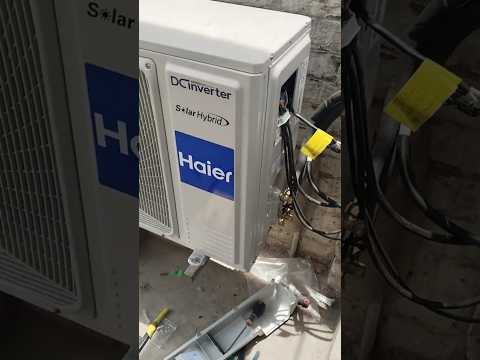 Haier Solar Hybrid AC T3 compressor #solarenergy #airconditioner #consumption #solar #coolingsystem