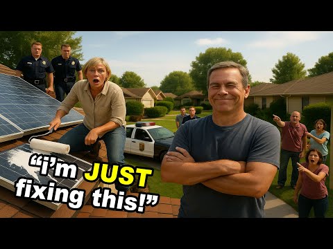 HOA Karen PAINTED My Solar Panels—Didn’t Know She Killed the Security System—Got ARRESTED!
