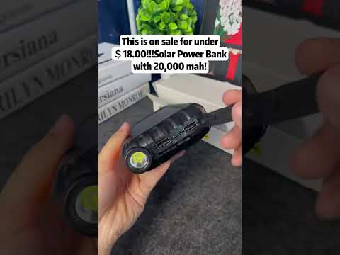 Portable Solar Power Bank: Essential for Every Adventure #solar