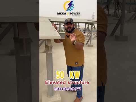 50 kw solar structure Gulshan e mymar karachi @Megapowersolarenergy