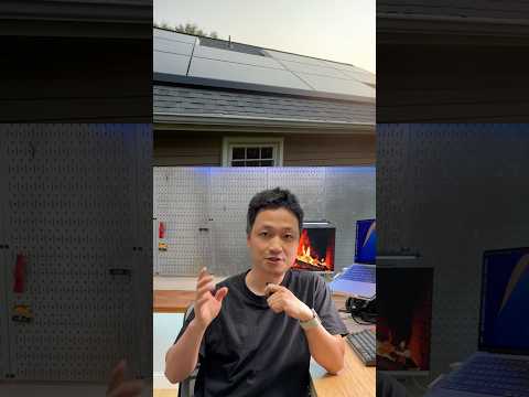 Is solar energy the way to go? I installed Tesla solar panels on the roof. #tesla #solar
