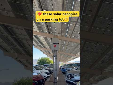 All parking lots should be like this #solarpanels #solarenergy #parkinglot #cleanenergy #solarpower