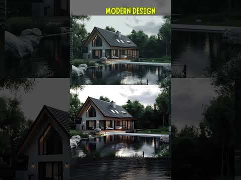 See How This Modern House Saves Money With Solar Panels! #shortvideo #shorts