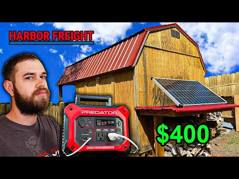 $400 Solar Tool Shed using only Harbor Freight Gear