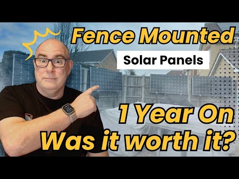 I Mounted Solar Panels on my Fence – Here’s how much money they made.