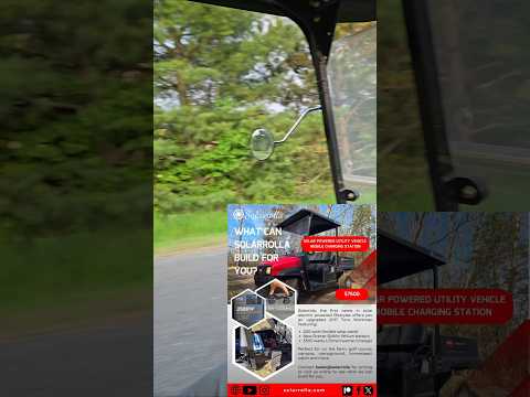 For Sale!  Toro Workman mobile solar power station utility cart.  belan@solarrolla.com