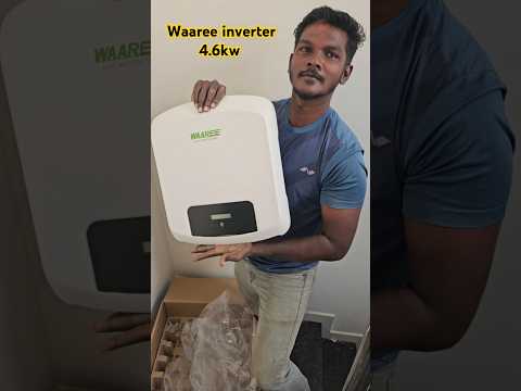 4.6kw waaree inverter unboxing ✨️, #hardworking #solarvision2024 #solar #panels #trend #shortvideo
