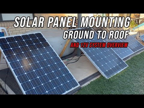 My solar panels are finally going onto the roof! (and a peek into my 12V system)