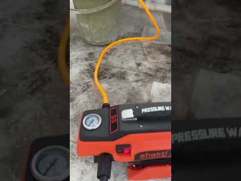 Washing Solar Panels with Pressure Washer Jet Gun Trial #shorts #youtubeshorts