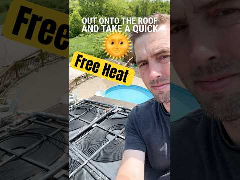 How I Heat My Pool for Free with DIY Solar Panels #solar #pool #diy