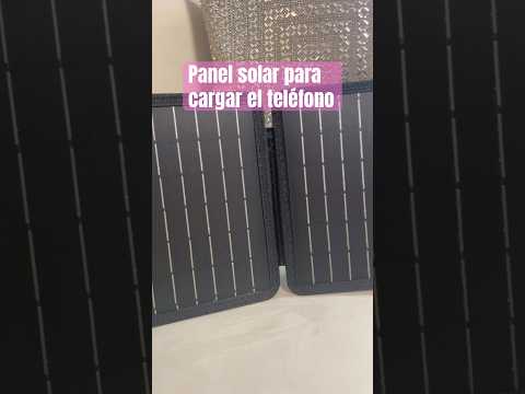 Un panel solar  para teléfonos #panelsolar