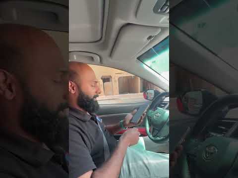 Solar panel mobile charging in car #trending #automobile #dubai #summer