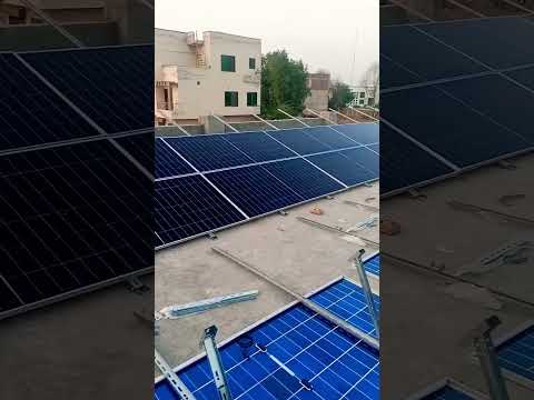 Solar panels installation on L3 Frames ❤️ #solar #solarsystem #inverter #hybridinverter #ongrid