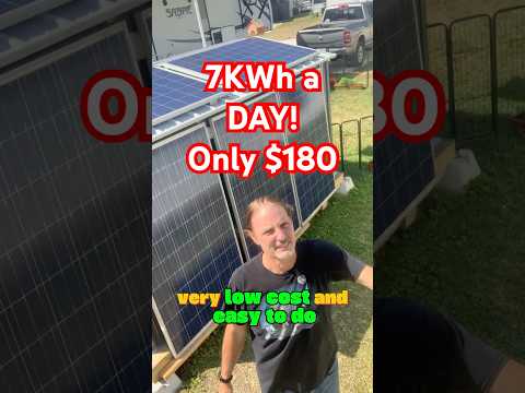 How I Built a 7KWh Solar Shed for Just $180!