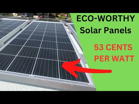 Testing Amazon’s Cheapest Solar Panels – Eco-Worthy 100 Watt Solar Panel Review