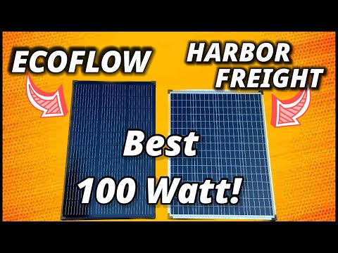 Harbor Freight VS EcoFlow 100 Watt solar panel