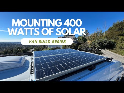 Mounting Renogy Solar Panels on our DIY Van Roof Rack | Van Build Series (Ep. 4)