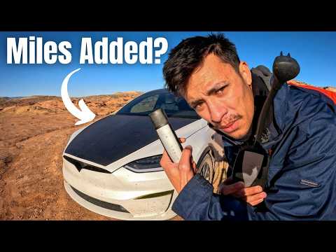 How Much Range Can DIY Solar Panels Charge My Tesla? (Battery Test)