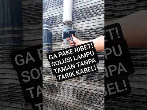 GA PAKE RIBET! PAKE SOLAR PANEL! PASANG LAMPU TAMAN TANPA TARIK KABEL #mrbibbo