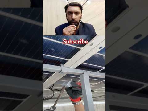 Secure Your Solar Panels with This U-Clamp Trick Rock Solid Setup #shorts